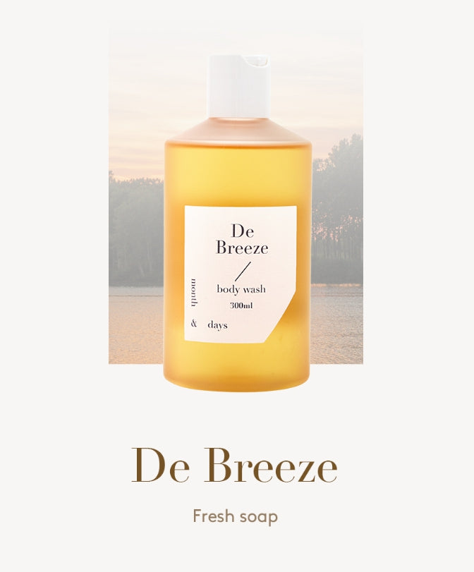 [2 Items] Month & Days Perfume Body Wash 300ml & Lotion 300ml (De Breeze) from Korea