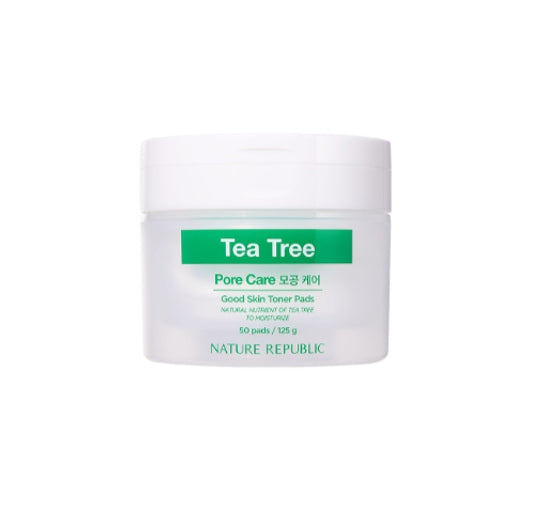 NATURE REPUBLIC Good Skin Tea Tree Ampoule Toner Pads(50 Sheets) from Korea