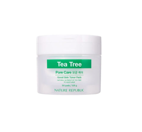 NATURE REPUBLIC Good Skin Tea Tree Ampoule Toner Pads(50 Sheets) from Korea