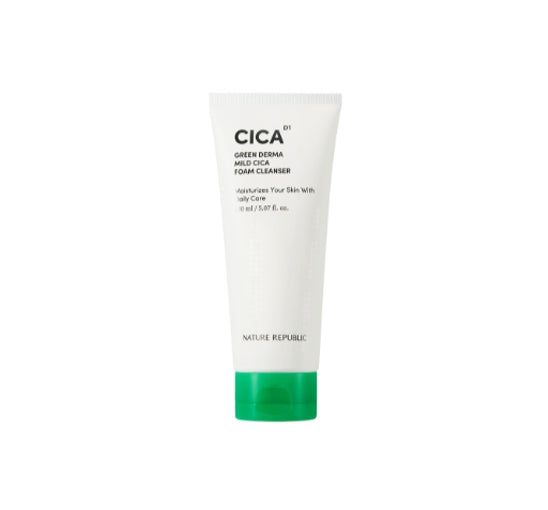 NATURE REPUBLIC Green Derma Mild Cica Foaam Cleanser 150ml from Korea