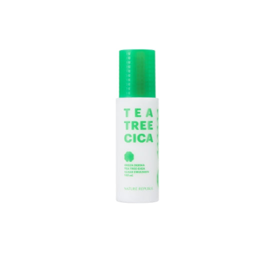 NATURE REPUBLIC Green Derma Tea Tree Cica Clear Emulsion (for acne-prone skin) 130ml from Korea