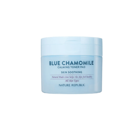 NATURE REPUBLIC Natural Made Blue Chamomile Calming Toner Pad (50 Sheets) from Korea