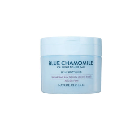 NATURE REPUBLIC Natural Made Blue Chamomile Calming Toner Pad (50 Sheets) from Korea