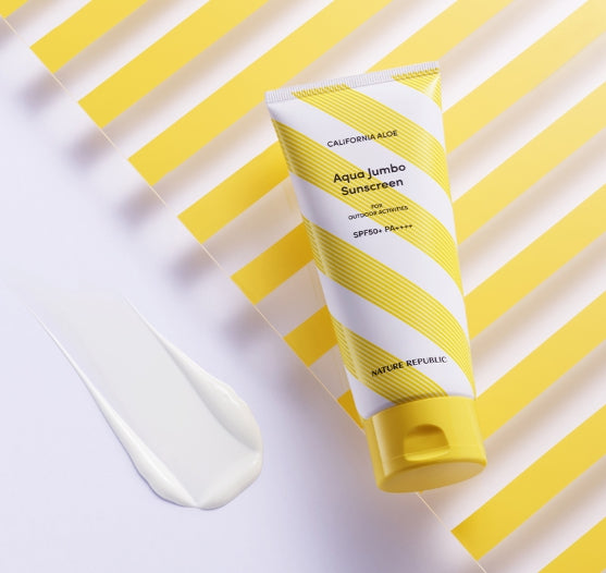 2 x NATURE REPUBLIC California Aloe Aqua Jumbo Sun Lotion SPF50+ PA++++ 250ml from Korea
