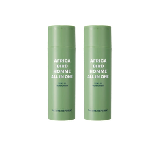 2 X [MEN] NATURE REPUBLIC Africa Bird Homme All in One Moisturizer 150ml from Korea