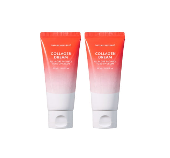 2 X NATURE REPUBLIC Collagen Dream All in One Radiance Tone-Up Cream 50ml from Korea
