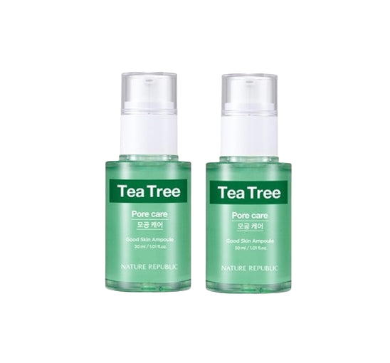 2 X NATURE REPUBLIC Good Skin Ampoule (Tea Tree) 30ml from Korea