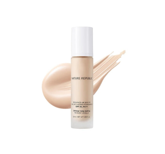 NATURE REPUBLIC Provence Air Skin Fit One Day Lasting Foundation SPF30PA++ (P21 Rosy Vanilla) 32ml  from Korea