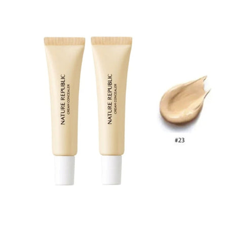 2 X NATURE REPUBLIC Provence Cream Concealer (#23 Natural Beige) 15g from Korea