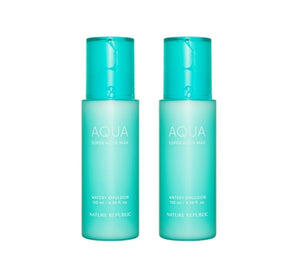 2 x NATURE REPUBLIC Super Aqua Max Watery Emulsion 130ml from Korea