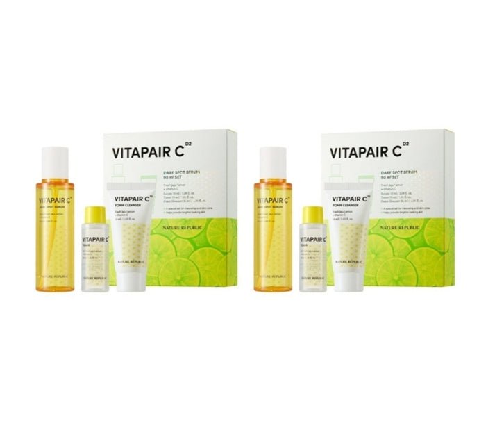 2 x NATURE REPUBLIC Vitapair C Dark Spot Serum 90ml Special Set (3 Items) from Korea
