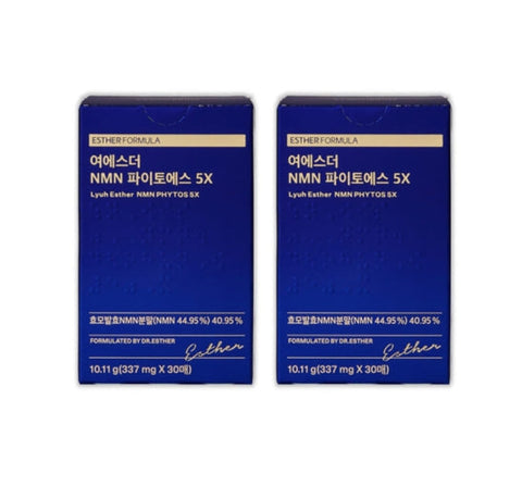 2 X ESTHER FORMULA NMN Phytos 5X, 30 Sheets from Korea_KT