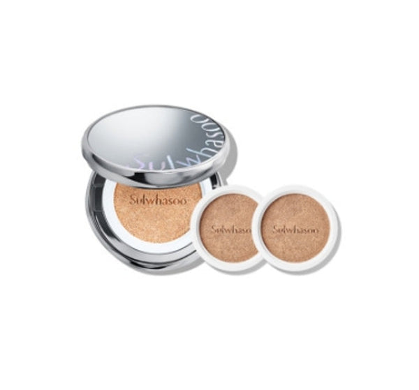 Sulwhasoo Perfecting Cushion Triple Pack with buildable coverage, hydration, and SPF for radiant skin