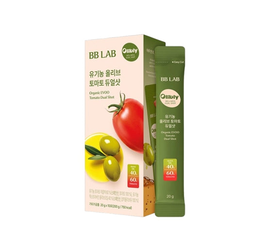Nutrione BB Lab Organic EVOO Tomato Dual Shot (20g x 10 Pouches) from Korea