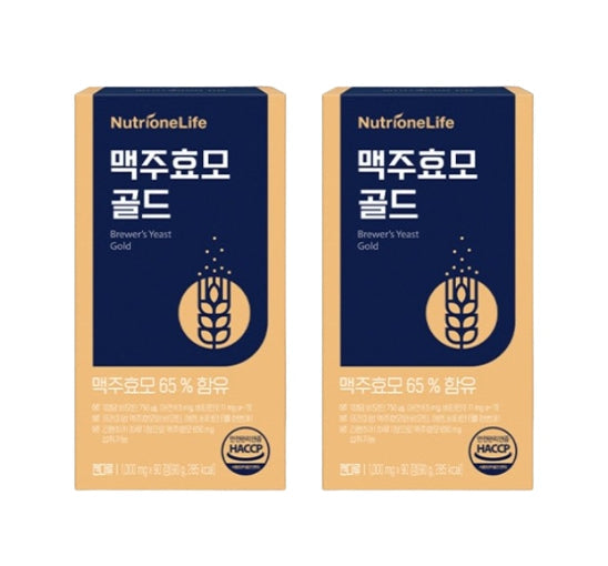2 x NutrioneLife Brewer's Yeast Gold (90 Tablets) from Korea