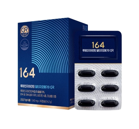 NutrioneLife Lutein Zeaxanthin 164 rTG Omega 3 GR 34.2g (1,140mg x 30 Capsules, 30-day supply) from Korea