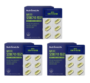 3 x NutrioneLife rTG Omega-3 Triple 763mg x 60ea 45.78g from Korea