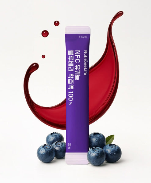 3 x NutrioneLife NFC Organic Blueberry Extract 100% 280g (20g x 14 Sticks) from Korea