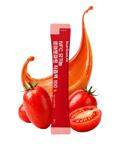 3 x NutrioneLife NFC Organic Roma Tomato Juice 100% (20g x 14 pouches) from Korea