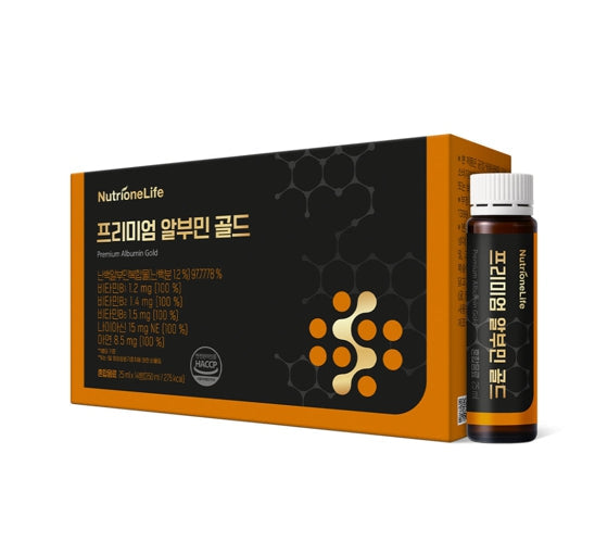 3 x NutrioneLife Premium Albumin Gold (25mg x 14 Bottles) from Korea