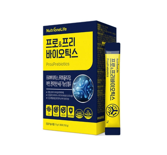 NutrioneLife Pro & Prebiotics 150g (30 Sticks) from Korea