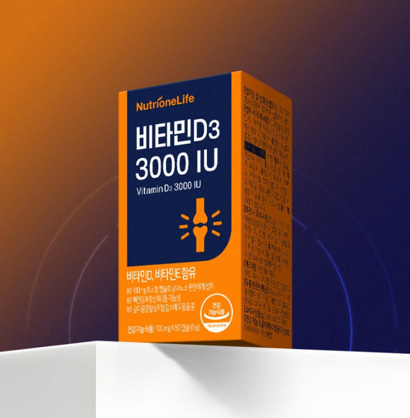 3 x NutrioneLife Vitamin D3 3000IU 6g (60 Capsules) from Korea