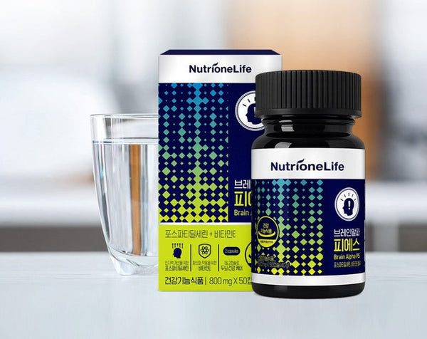 NutrioneLife Brain Alpha PS 40g (800mg x 50 Capsules) from Korea