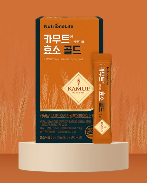 NutrioneLife KAMUT Brand Wheat Enzyme Gold 90g (3g x 30 sacets) from Korea