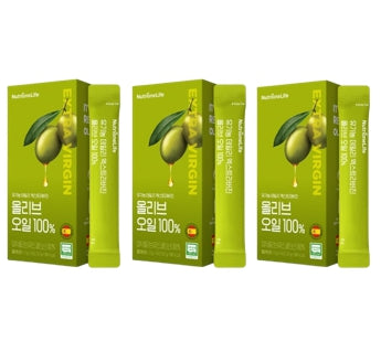 3 x NutrioneLife Organic Daily Extra Virgin Olive Oil 100% 8g x 14ea 112g from Korea by Nutrione