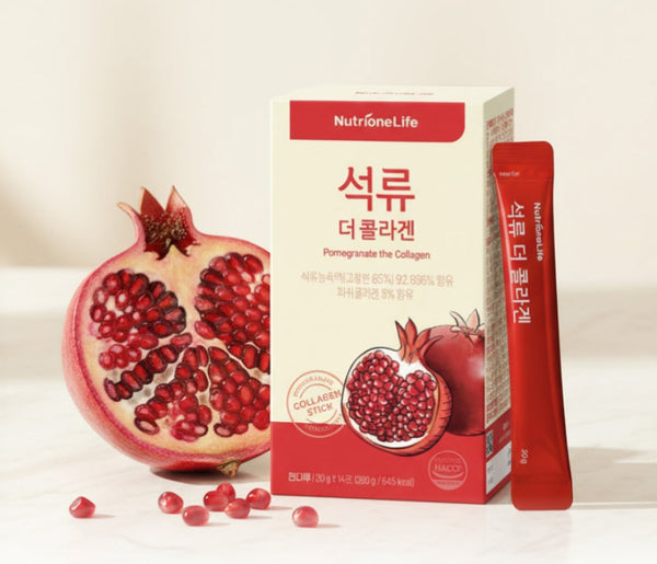 3 x NutrioneLife Pomegranate the Collagen 280g (20g x 14 Sticks) from Korea