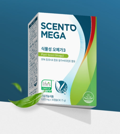 3 x Nutrione Scento Mega Plant-Based Omega 3 (30 Capsules) from Korea
