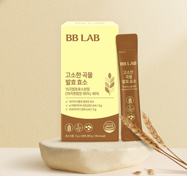 3 x Nutrione BB LAB Nutty Grain Fermented Enzyme 90g (3g x 30 sachets) from Korea