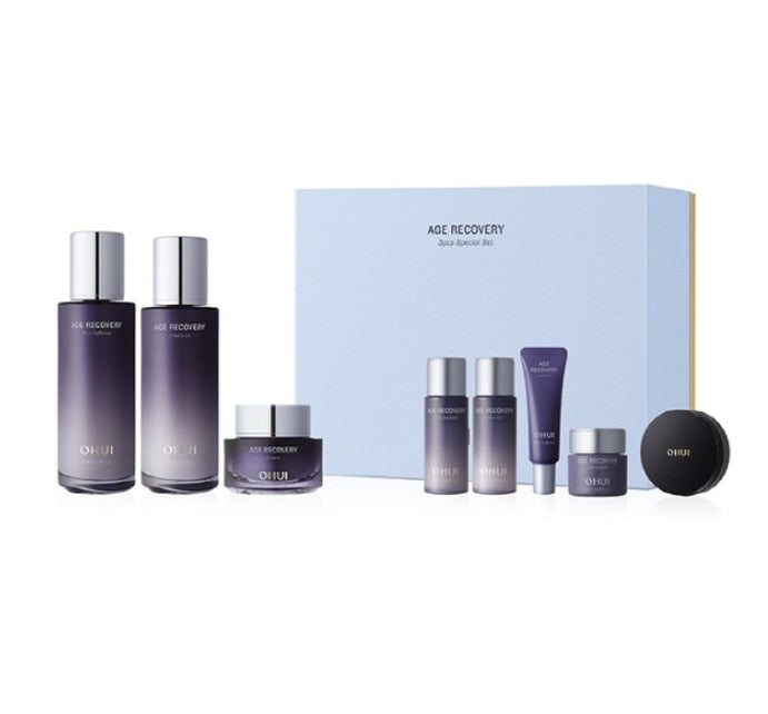 O HUI Age Recovery April 2025 Set (8 Items) Anti-Aging Skincare Kit from Korea