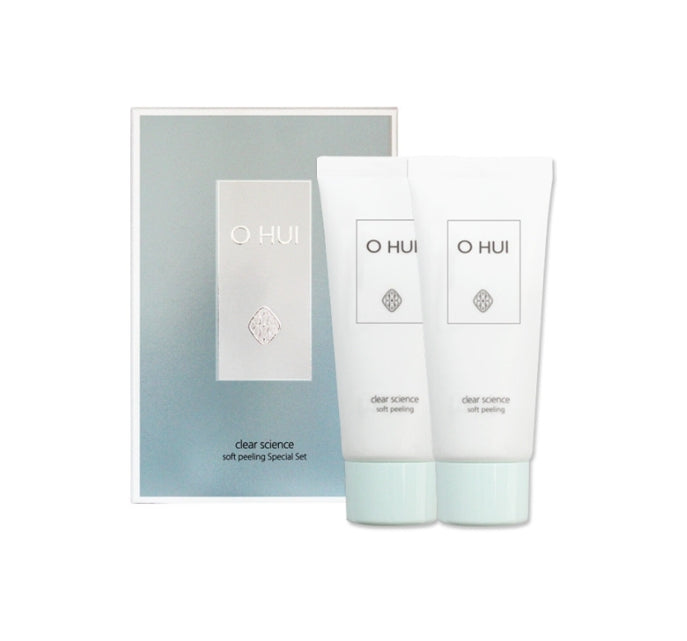 OHUI Clear Science Soft Peeling June 2025 Set (2 Items) Gentle Exfoliator from Korea