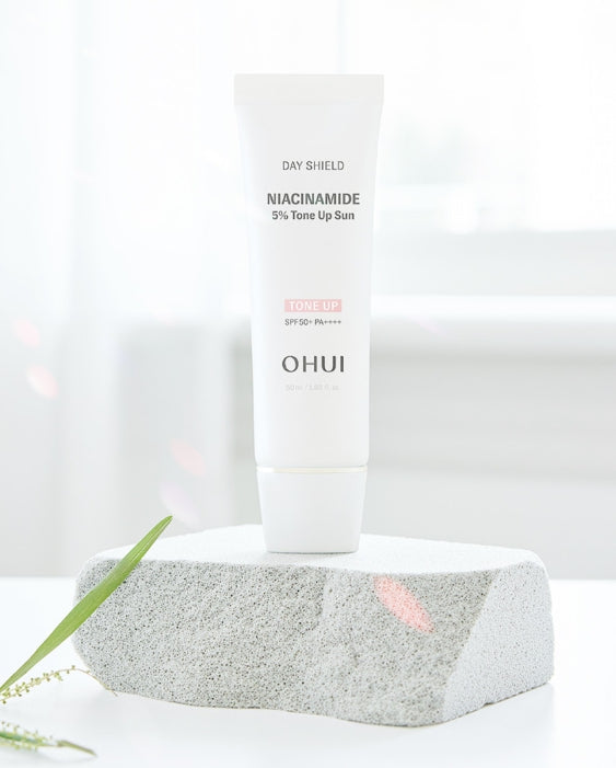 OHUI Day Shield Niacinamide 5% Tone-Up Sun SPF50+ PA++++ 50ml from Korea by O HUI