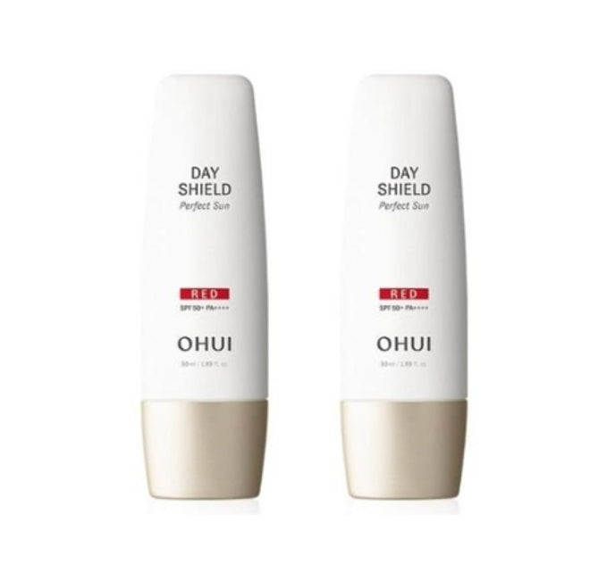 2 x O HUI Day Shield Perfect Sun Red SPF50+, PA++++ 50ml from Korea