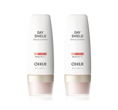2 x O HUI Day Shield Tone Up Sunblock UV Force 50ml  SPF50+, PA++++ from Korea