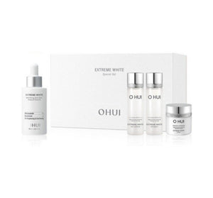 O HUI Extreme White MelaToning Dark Spot Ampoule Essence Sep. 2024 Set (4 Items) from Korea