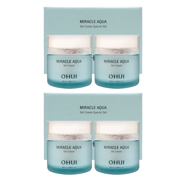 2 x O HUI Miracle Aqua Gel Cream July 2025 Set (2 Items) from Korea