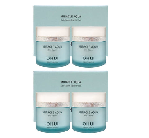 2 x O HUI Miracle Aqua Gel Cream July 2025 Set (2 Items) from Korea