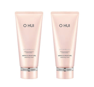 2 x O HUI Miracle Moisture Cleansing Foam 200ml from Korea