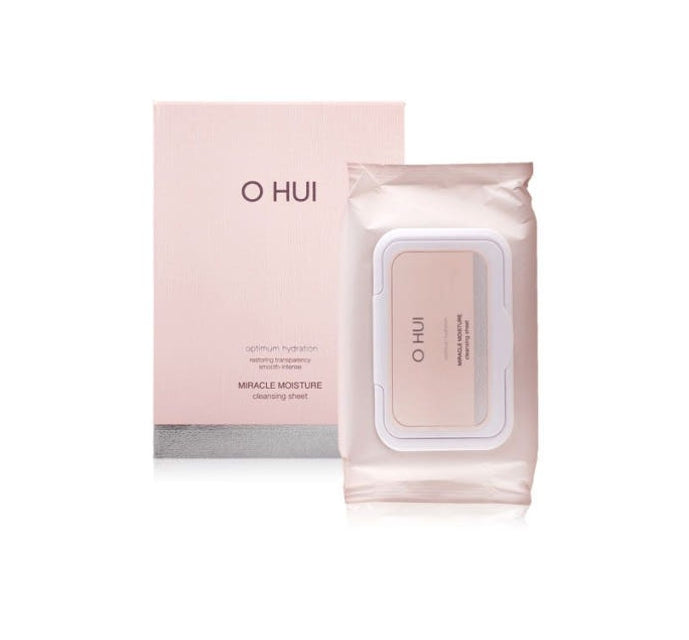 O HUI Miracle Moisture Cleansing Sheet Jumbo Size(100ea) July 2025 from Korea