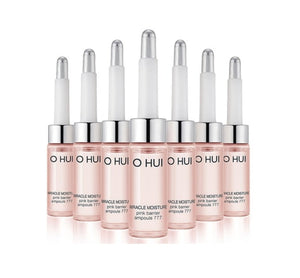 O HUI Miracle Moisture Pink Barrier Ampoule 777 (7ea x 7ml) from Korea