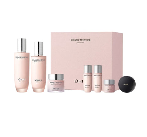 O HUI Miracle Moisture Pink Barrier July 2025 Set (7 Items) from Korea