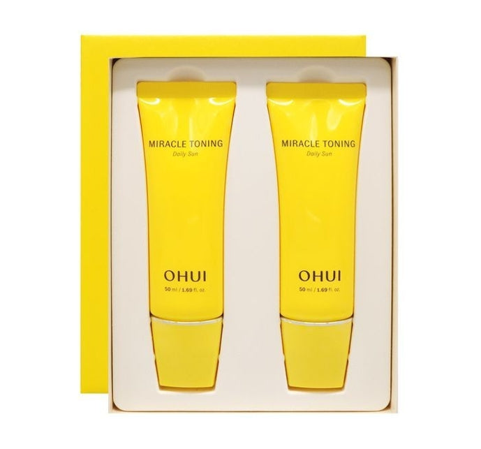 OHUI Miracle Toning Daily Sun Aug. 2026 Set (2 Items) from Korea