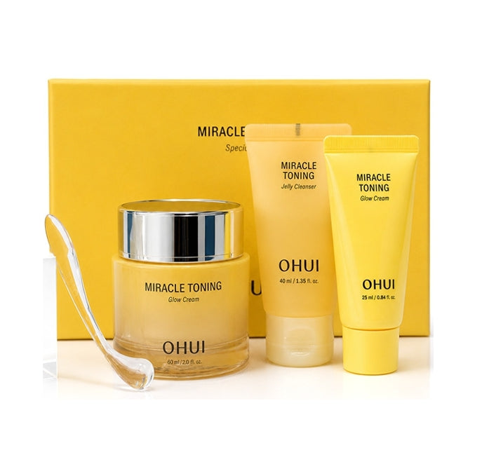 OHUI Miracle Toning Glow Cream Aug. 2026 Set (3 Items) from Korea