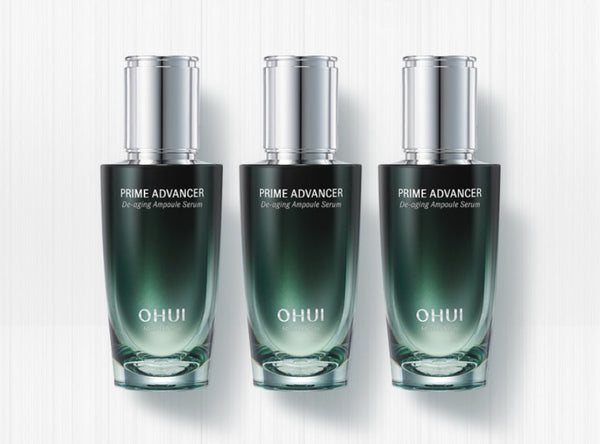 O HUI Prime Advancer De-aging Ampoule Serum Double Nov. 2024 Set (2 Items) + Skin Pad(70ea) from Korea