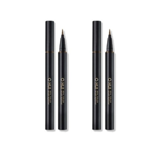 2 x O HUI Real Color Brush Eye Liner 0.6g, Black from Korea