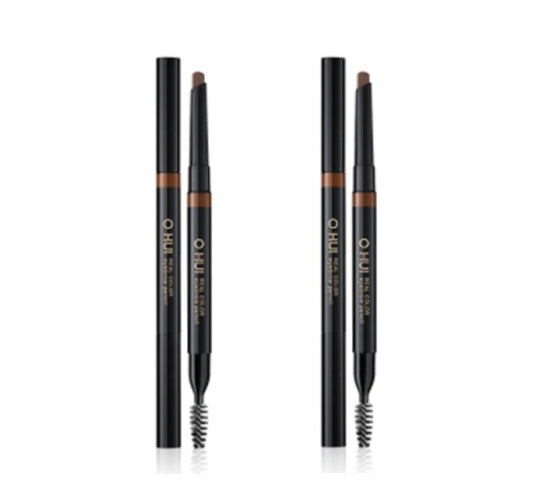 2 x O HUI Real Color Eyebrow Pencil 0.36g #1 #2 from Korea