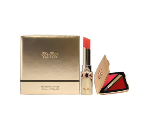 O HUI The first Geniture Lip Balm Coral June 2025 Set (2 Items) Luxury Kit from Korea